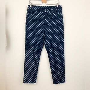Style & Co Navy Polka Dot Ankle Skinny Jeans
